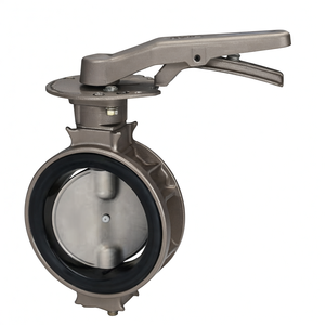 Vanne papillon en acier inoxydable à siège métallique de type wafer à double décalage haute performance COVNA, commande urgente, avec volant manuel - Product Image 5