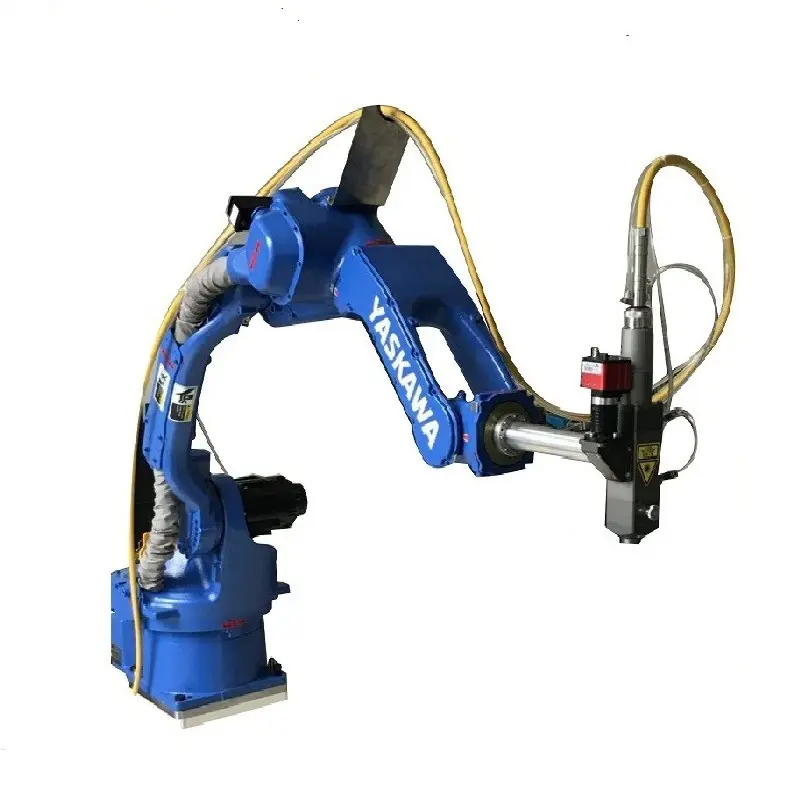 Máquina de solda robótica de fibra, braço robô automático de 6 eixos, 1000w 1500w 2000w para soldagem de canto