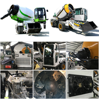 Camion malaxeur à béton à benne plate avec chargeur automatique, prix du camion malaxeur à béton autochargeur 4m³