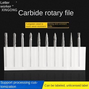 <span class=keywords><strong>Lima</strong></span> rotativa de carburo pulido Xingong, cortador de fresado de acero de tungsteno 3*3 y cabezal de molienda de Metal, piezas de herramientas de grabado - Product Image 5