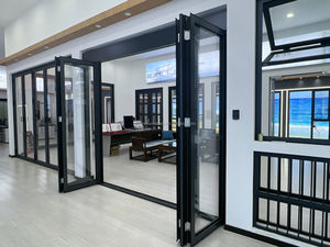 Thông minh tự động Bi-Fold hệ thống cổng với điều khiển từ xa và cảm biến an toàn, thiết kế hiện đại cho biệt thự và xây dựng thương mại - Product Image 3