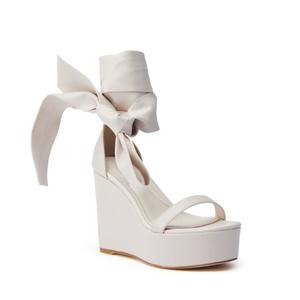 Sandalias de Plataforma con Tacón de Cuña y Correa en el <span class=keywords><strong>Tobillo</strong></span> para Mujer, con Punta Abierta, Elegantes y Modernas - Product Image 4