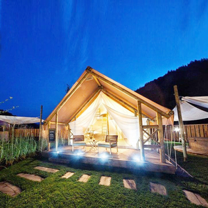 Tente de glamping modulaire blanche YunTu 5x7M, tente safari lodge - Product Image 4
