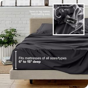 Machine Wash Lightweight 1800 Ultra-Soft Microfiber Bed <strong>Sheets</strong> and Pillowcases <strong>Double</strong> Brushed <strong>Deep</strong> Pockets <strong>Sheets</strong> Sets - Product Image 1