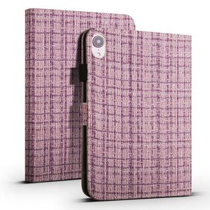 Funda para tableta de PU con patrón de tela para <span class=keywords><strong>iPad</strong></span> 10th Air 3 4 <span class=keywords><strong>5</strong></span> Mini con correa para bolígrafo, funda para tableta para Samsung A7 8 9 para <span class=keywords><strong>Xiaomi</strong></span> <span class=keywords><strong>5</strong></span> 6 <span class=keywords><strong>Pro</strong></span> - Product Image 3