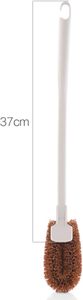 Brosse de toilette écologique en fibres de palmier naturelles avec manche et support en plastique, poils de nettoyage à 360 degrés pour les zones difficiles d'accès - Product Image 2
