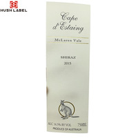 Étiquette de bouteille de vin personnalisée, imperméable, holographique, durable, résistante à l'huile, impression commerciale, étiquette autocollante en vinyle avec impression UV