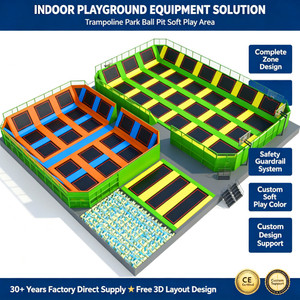 Parque de Trampolines Comercial Interior para Niños y Adultos, Parque de Diversiones Familiar - Product Image 3