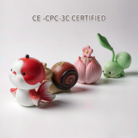 Figurines personnalisées en résine de poissons Koi, personnages mignons de bassin, boîte mystère, jouets de créateur, fabricant OEM