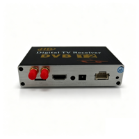 Receptor de TV Digital para Europa y Tailandia, Quad Core 4K DVB-T2, Decodificador con Doble Sintonizador para Auto