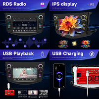 Radio para Auto BQCC de 7 Pulgadas con Pantalla IPS, Reproductor Multimedia Carplay MP5, Mirrorlink, RDS, BT, FM, Estéreo para Auto, Colorido, para Toyota RAV4 06-12