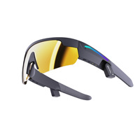 Lunettes de cyclisme d'extérieur AI SPARKRIDER avec interphone, bande lumineuse intelligente RGB colorée, étanches IPX-5, batterie 360 mAh