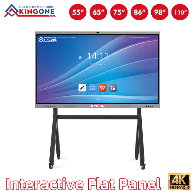 55 65 75 86 98inch Interactive Flat Panels 4K LCD Display Intelligent Interactive Whiteboard for School Teaching