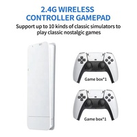 Console de Jeu Vidéo M15 Plus Mini Clé de Jeu Rétro 4K 20000+ Jeux Rétro Sortie TV HD Lecteur de Jeu Portable avec 2 Manettes