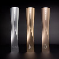 Nouvel Arrivage Trophée Carré en Alliage d'Aluminium Gravé au Laser pour Compétition, Employé d'Excellence, Remise de Diplôme, Retraite