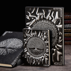 Cubierta grabada de diseño especial, cuaderno <span class=keywords><strong>con</strong></span> Logo 3D en relieve y letras prensadas, diario A5 de cuero suave y duro <span class=keywords><strong>con</strong></span> relieve - Product Image 5