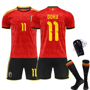 Conjunto <span class=keywords><strong>de</strong></span> Camiseta y Pantalones Cortos <span class=keywords><strong>de</strong></span> Fútbol Transpirables por Sublimación <span class=keywords><strong>de</strong></span> la Selección Nacional <span class=keywords><strong>de</strong></span> Bélgica 2026 para Hombre XL, Ajuste <span class=keywords><strong>De</strong></span> Bruyne Lukaku - Product Image 5