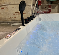 Baignoire autoportante chauffée pour adultes avec coussin de massage à bulles à température constante