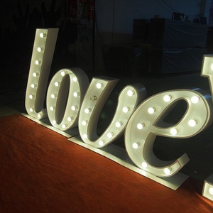 Cartelera <span class=keywords><strong>LED</strong></span> Personalizada con Letras de Luz, Cartelera con Iluminación LOVE, <span class=keywords><strong>Canal</strong></span> Publicitario <span class=keywords><strong>para</strong></span> Fiestas de Boda, Decoraciones al Aire Libre - Product Image 3