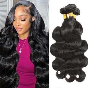 Extensiones de Cabello Humano 15A Body Wave, 100% Cabello Virgen Vietnamita Sin Procesar, Extensiones de Cabello Remy Gruesas y Abundantes, Color Natural para Mujeres - Product Image 1
