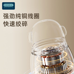 Procesador de alimentos para bebés Oidire, picadora eléctrica de vidrio de 0.3L para uso doméstico - Product Image 4