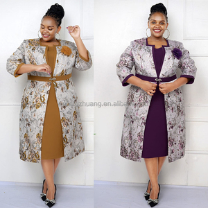 Vestidos Formales Clásicos para Mujer, Talla Grande, 100% Poliéster, Antiarrugas, Largo hasta la Rodilla, para Eventos Religiosos y Uso en Domingo - Product Image 3