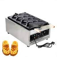 Machine à gaufres aux œufs style influenceur, appareil électrique commercial pour crêpes fourrées, machine à pain en forme de chaussure pour vente de rue