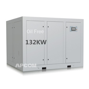 เครื่องอัดอากาศแบบสกรู APCOM ประหยัดพลังงาน VSD หล่อลื่นด้วยน้ำ ไม่ใช้น้ำมัน - Product Image 2