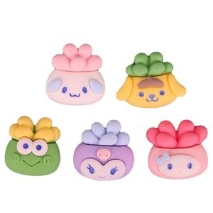 New Resin Accessories Cartoon Succulent <strong>Pot</strong> for Decoration - Product Image 3
