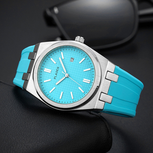 New Classic High-profile Minimalist Business Men's Silicone Strap Quartz <b>Watch</b> - Product Image 4