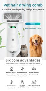 Eco-Friendly Two-in-One Silicone & Plastic <b>Dog</b> <b>Hair</b> <b>Dryer</b> with Massage Comb - Product Image 3