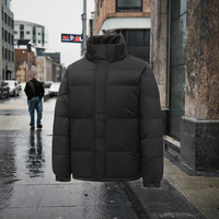 Veste matelassée chauffante pour homme, coupe-vent et imperméable, manteau d'automne, col montant, décontractée, isolante, fermeture éclair frontale, service OEM
