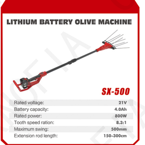 Scuotitore per Olive a Batteria al Litio 21V 800W con Asta Telescopica 150-300cm, Macchina per la Raccolta della Frutta - Product Image 3