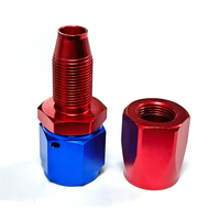 Connecteur rotatif en aluminium AN4 à 0 degré, pour machines de précision, pièces automobiles CNC, raccord de tuyau, adaptateur de refroidisseur d'huile rotatif pour ligne de carburant