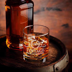 Vasos de whisky Rocks con logotipo personalizado al por mayor, juego de copas de whisky anticuadas, copas de vino con fondo grueso - Product Image 4