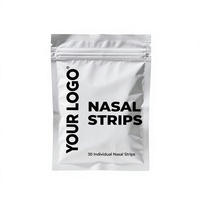 Bandes nasales personnalisées en non-tissé, 30 pièces, pour un sommeil amélioré, OEM ODM, 56 x 18 mm à 66 x 19 mm