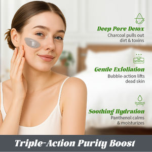 <span class=keywords><strong>Masque</strong></span> exfoliant moussant au charbon de bambou ODM pour le visage, à l'acide salicylique, nettoyage en profondeur des pores, hydratant, apaisant, affine la peau, pour tous types de peau - Product Image 3