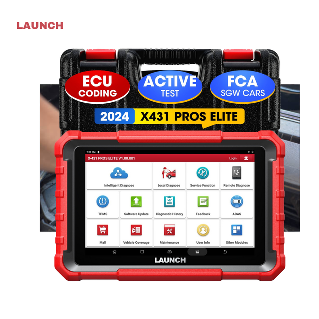 New Arrival Launch X431 Pros Elite Bidirectional Scan Tool 5x Faster Smart Work Diagnostics