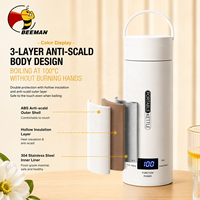 Bouilloire électrique portable BEEMAN, chauffe-eau de voyage avec affichage intelligent de la température, ébullition rapide, maintien au chaud, acier inoxydable 304, OEM
