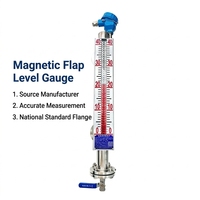 Jauge de niveau à clapet magnétique avec sortie 4-20 mA, type flotteur, haute température et anti-corrosion, en acier inoxydable 304
