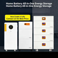 Système de stockage d'énergie solaire empilable tout-en-un 10 kWh, batterie lithium domestique, stockage d'énergie, production d'énergie photovoltaïque transfrontalière