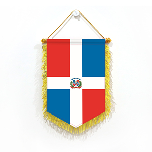 Mini Banderas de Coche de 20x30cm de República Dominicana, Decoración de Pared, Accesorios de Exhibición, Pequeños Adornos para Colgar - Product Image 5