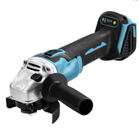 Meuleuse d'angle électrique sans fil industrielle portable 21V, polisseuse sans fil alimentée par batterie, machine de découpe rechargeable, déclencheur