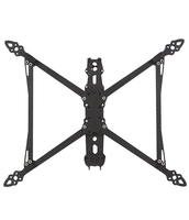 Kit de châssis de drone FPV HSKRC MAK4 10 pouces, argenté, haute puissance moteur, divers accessoires de vol pour quadricoptère, bras en fibre de carbone 7 mm