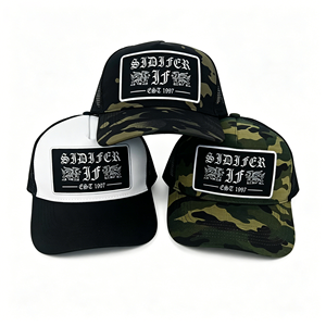 Gorra de Pesca Personalizada Wecondo para Hombre, Gorra Trucker de Camuflaje, Lavada, Desgastada, con Protección Solar, de Algodón, Gorra de Camuflaje Personalizada para Uso en Exteriores - Product Image 1