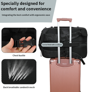 Mochila de Viaje <span class=keywords><strong>ECOHUB</strong></span> Ryanair 40x20x25, Equipaje de Mano, para Laptops de 14 Pulgadas, Unisex, Resistente al Agua, con Bolsillo Anti-Robo, Cierre de Cremallera - Product Image 5