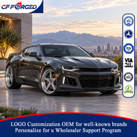 Vente Flash Jantes de Voiture Forgées Monobloc Concaves à Bordure Dégradée 20x9.5 20x10.5 Chrome Poli 5x120 pour Chevrolet Camaro SS