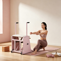 Chaise Wunda de Pilates en alliage d'aluminium durable, résistance à ressort réglable, écologique, portable pour studio de Pilates et musculation