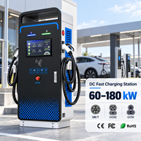 Bornes de recharge au sol DC, station de recharge rapide CCS2 CCS1 GB/T CE RETIE OCPP 60-180kW, station de recharge commerciale pour véhicules électriques