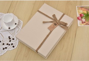 Simple Business Gift Box with Recycled Materials 2mm Jute Rope Rectangular Packaging for Shirts & Scarves Birthday Gift Box - Product Image 5